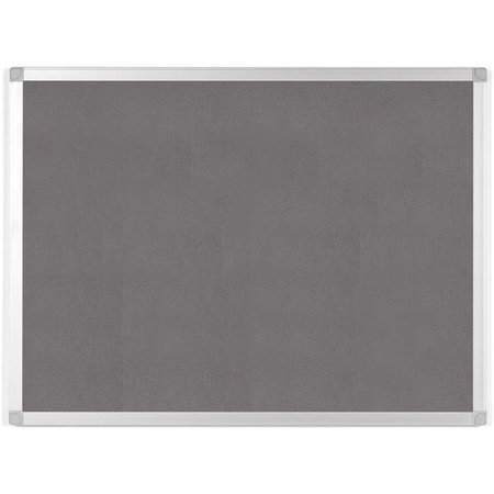 BI-SILQUE Bi-silque S.A BVCFA03429214 24 x 36 in. Ayda Fabric Bulletin Board - Gray BVCFA03429214